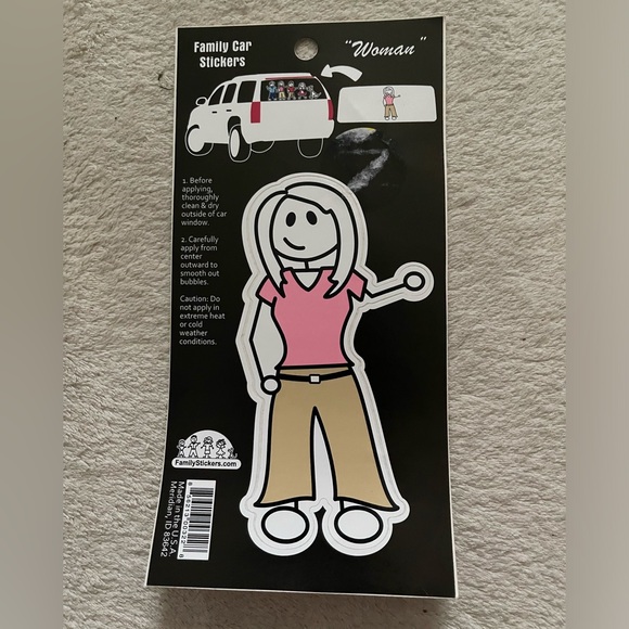 Family car sticker (Woman ) 3x5 - Picture 1 of 3